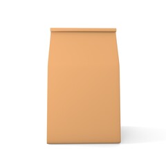 Paper bags on white background.3dillustration.