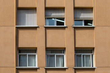 building facade with six equal windows