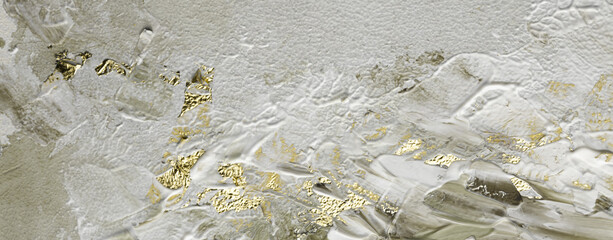 Abstract acrylic and watercolor smear blot painting. Color horizontal texture background.