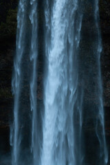 Fototapeta na wymiar Seljalandsfoss waterfall close-up, Iceland