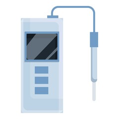 Ph meter icon. Cartoon of Ph meter vector icon for web design isolated on white background