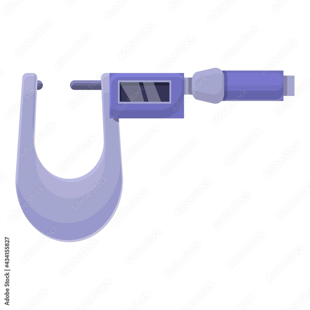 Aufkleber digital micrometer icon. cartoon of digital micrometer vector icon for web design isolated on white 