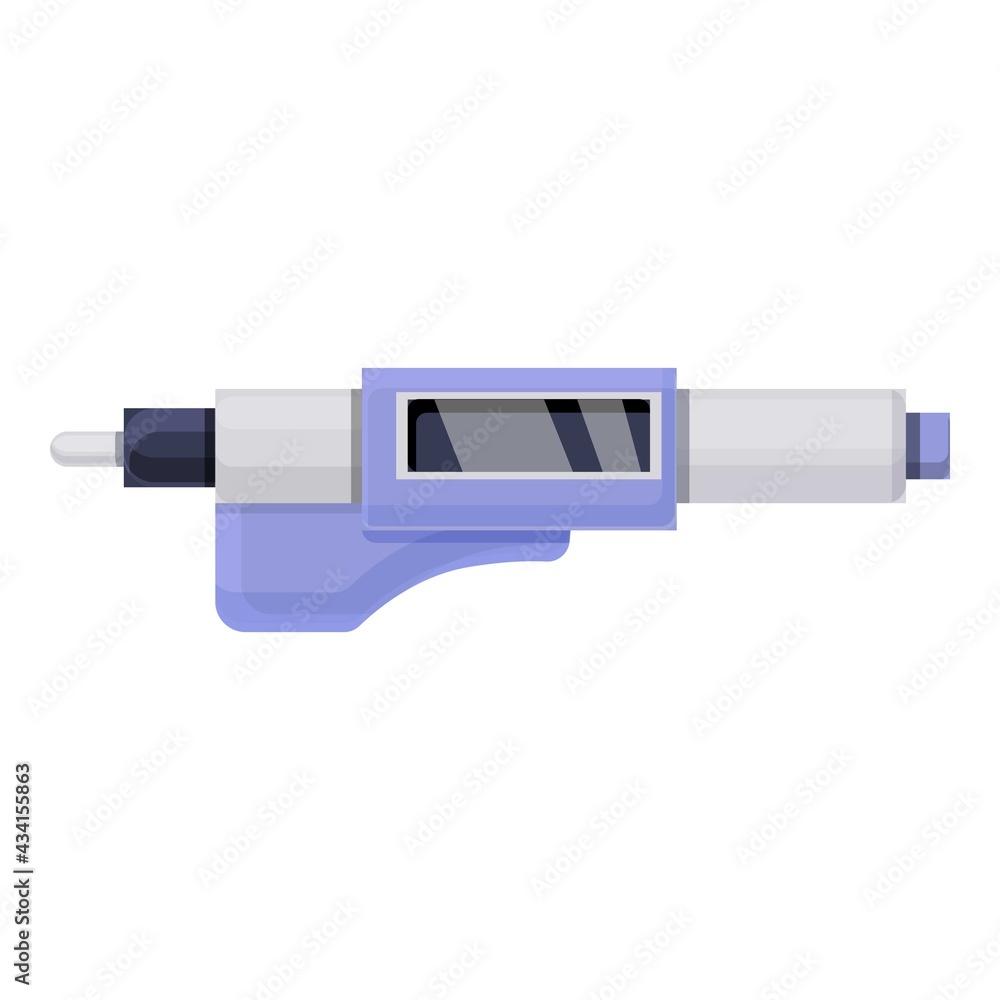 Aufkleber digital micrometer caliper icon. cartoon of digital micrometer caliper vector icon for web design is