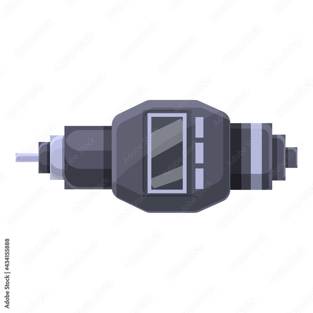 Aufkleber digital micrometer ruler icon. cartoon of digital micrometer ruler vector icon for web design isolat