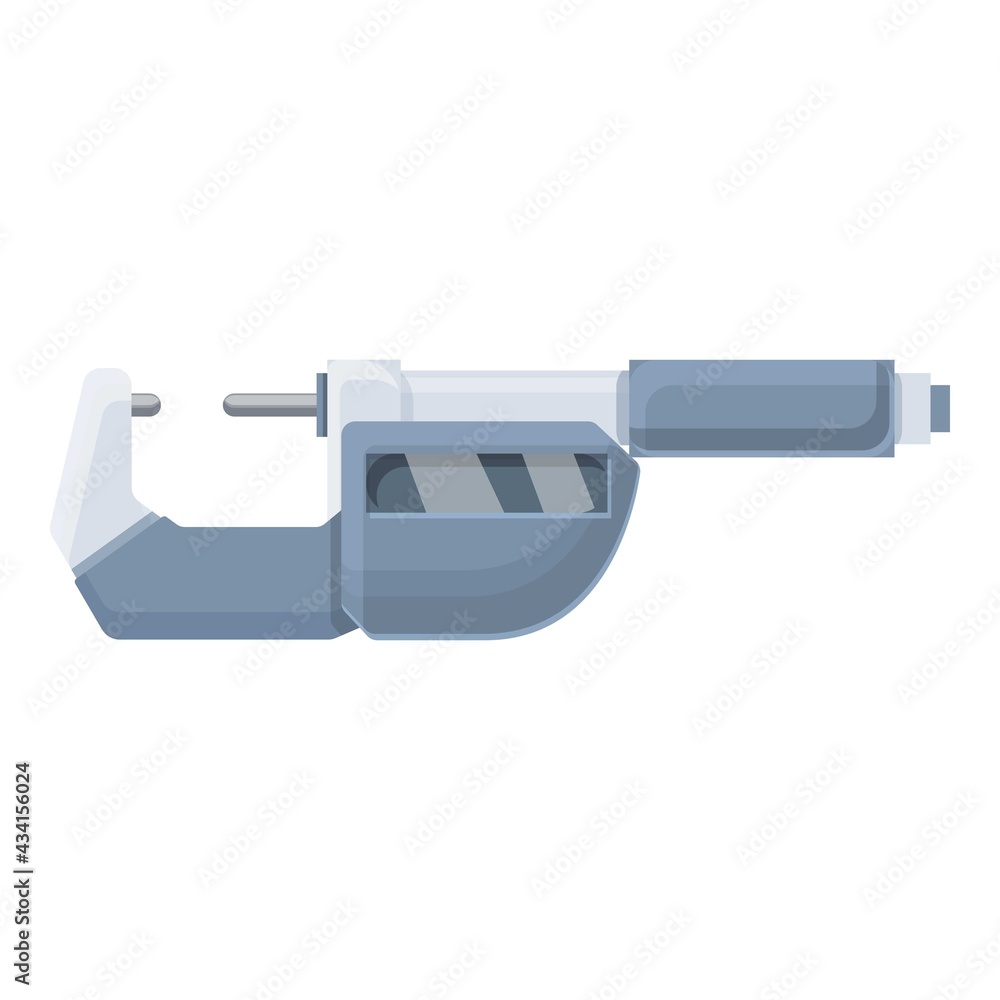 Poster digital micrometer display icon. cartoon of digital micrometer display vector icon for web design is