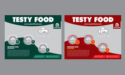 Fast food flyer template
