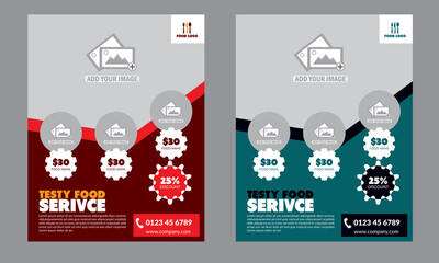 Fast food flyer template