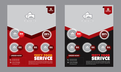 Fast food flyer template