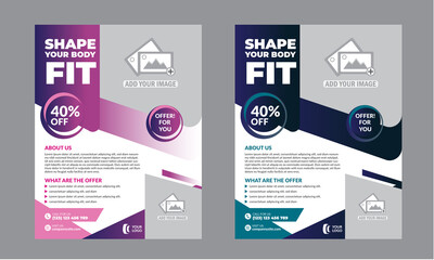  Fitness Gym Flyer Template 