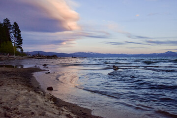 Obraz premium sunset on the beach