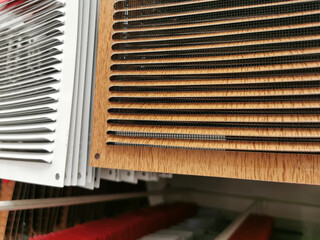 Fototapeta premium Metal ventilation grille in the shop