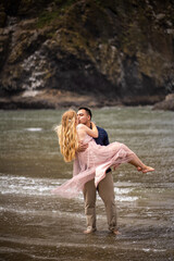 Fototapeta premium couple on the beach