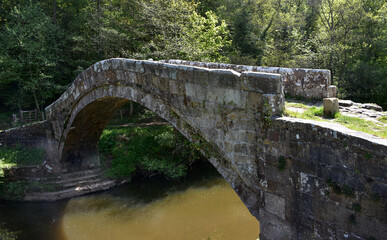 Historic Stone Bridge Known as Beggar's Bridge in England