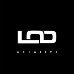 LOD Letter Initial Logo Design Template Vector Illustration - obrazy, fototapety, plakaty