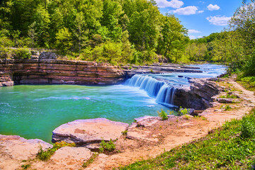 Waterfall in nature