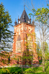 Pavilion Chapel in Alexandrovsky park in Tsarskoe Selo, St. Petersburg, Russia