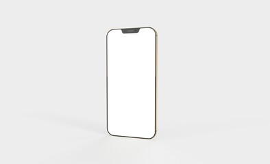 realistic smartphone template mockup for user experience presentation. Stylish concept design for websites, applications and landing pages.