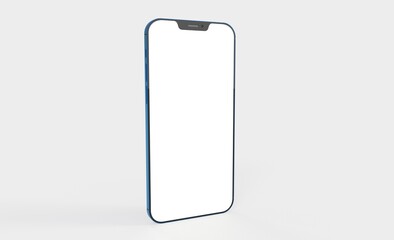 realistic smartphone template mockup for user experience presentation. Stylish concept design for websites, applications and landing pages. 3d