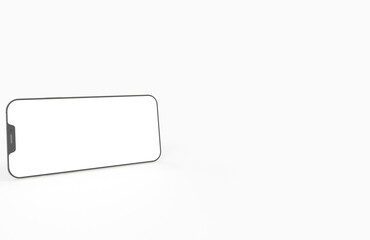 realistic smartphone template mockup for user experience presentation. Stylish concept design for websites, applications and landing pages. 3d