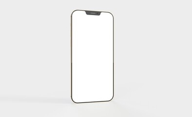 phone 3d illustration mockup smartphone isolated.