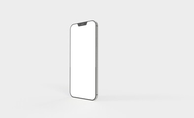 realistic smartphone template mockup for user experience presentation. Stylish concept design for websites, applications and landing pages.