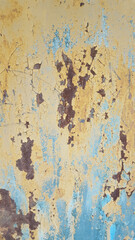 rust on a metal door formed by time