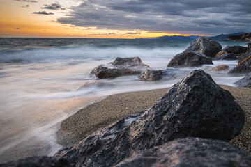 Sunset at the sea