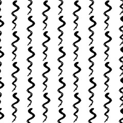 Vector seamless pattern with abstract wave on white background