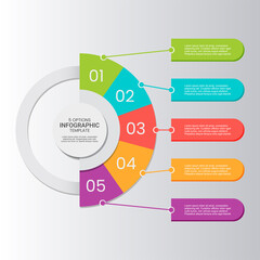 Presentation business infographic template. Vector illustration.