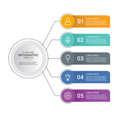 Presentation business infographic template. Vector illustration.