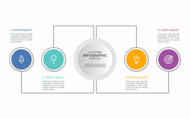 Presentation business infographic template. Vector illustration.