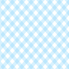 Pastel blue and white buffalo plaid diagonal pattern for digital paper and graphic design elements.  12x12 geometric abstract backdrops.