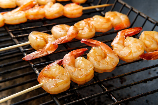 Grilling Juicy Shrimp Kebabs