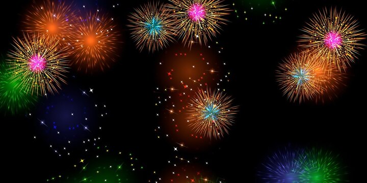 Fireworks In The Sky stock image