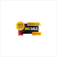 Sale banner template design  Vector illustration.