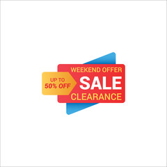 Sale banner template design  Vector illustration.