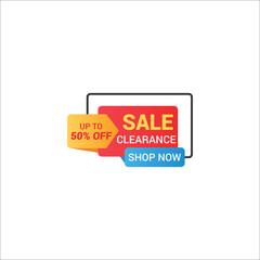 Sale banner template design  Vector illustration.