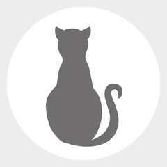 Cat silhouette web icon