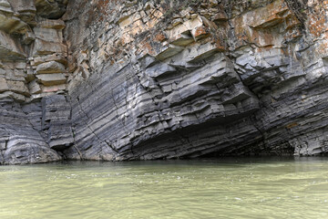 Rocks on the banks of the Zilim river.