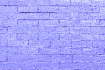 old blue painted brick wall