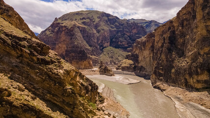 Sulak Canyon is the deepest canyon in Europe. Depth 1920 meters, length 53 km. Located in the valley of the Sulak River. Dagestan, Russia