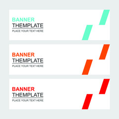 Set of abstract vector banners design. Collection of web banner template. modern template design for web  ads  flyer  poster background