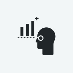 Visioning  vector icon illustration sign