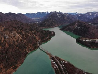 Landschaft in Bayern, Isarwinkel, Brauneck in Lenggries, 
der Voralpenraum