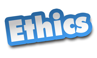 ethics concept 3d illustration isolated