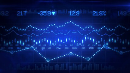stock market exchange graph illustration