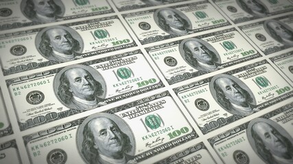 money printing process concept illustration