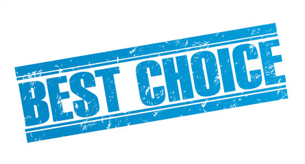 best choice rubber stamp concept illustration