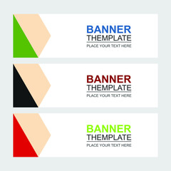 Set of abstract vector banners design. Collection of web banner template. modern template design for web  ads  flyer  poster background