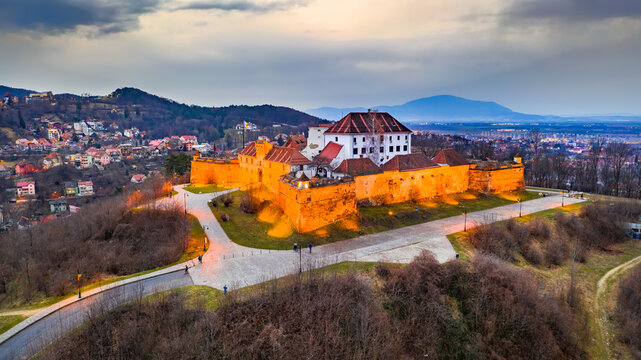 Brasov, Romania - Medieval Citadel aerial view